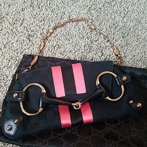 Gucci bamboo clutch